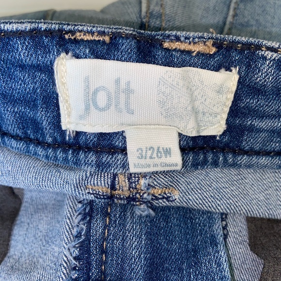 Jolt Ladies Ruffled Bottom Zip Jr Jean Shorts Jr Sz 9 Available New w tags - Picture 7 of 13